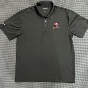 Sport-Tek Tampa Bay Buccaneers Polo Shirt Men's XL Black Embroidered Team Logo
